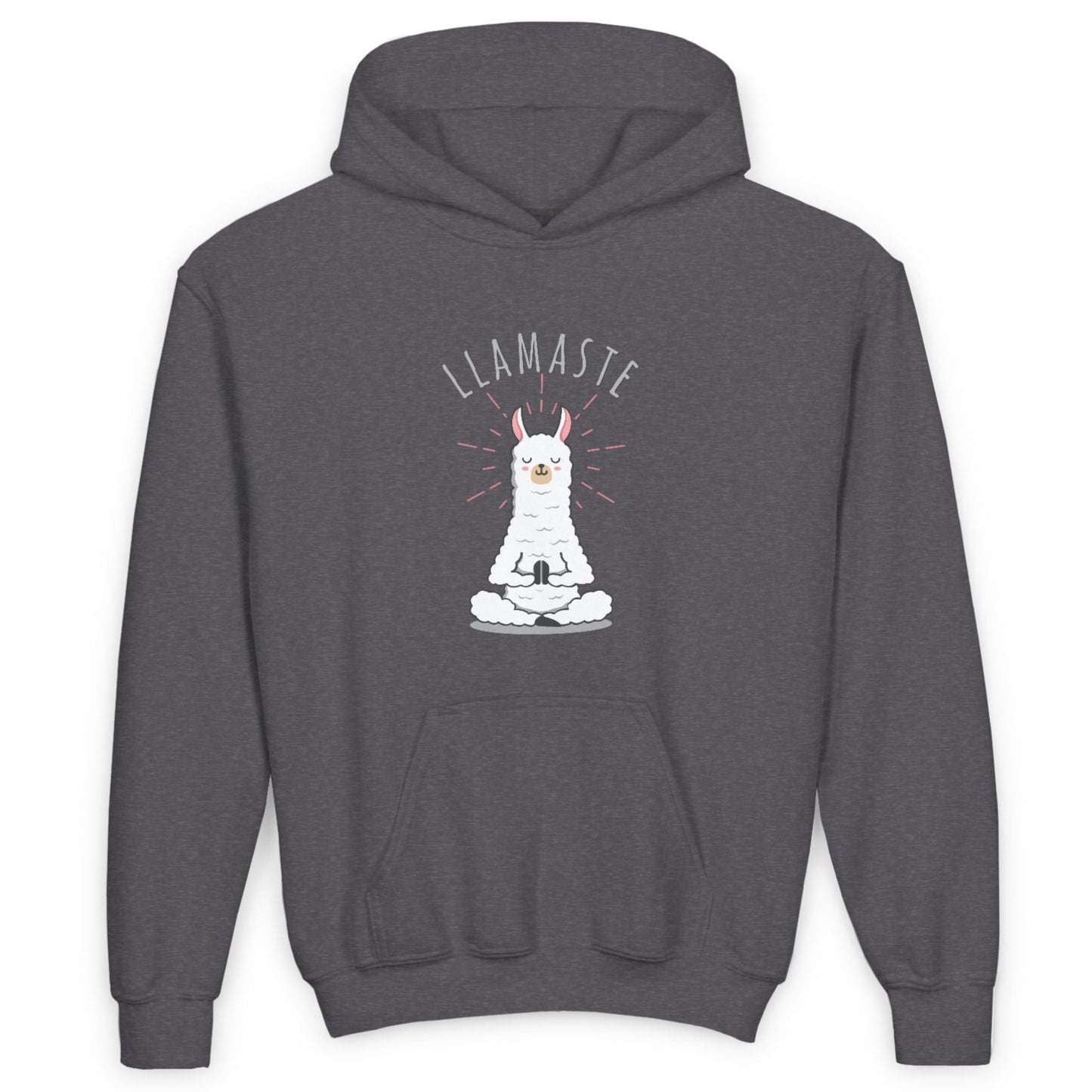 LLAMASTE LAMA LUSTIGE COMIC ZEICHNUNG TIERYOGA • Kinder Hoodie für Mädchen & Jungen (7–16 Jahre) | Kuschelweiche Baumwolle 🌿
