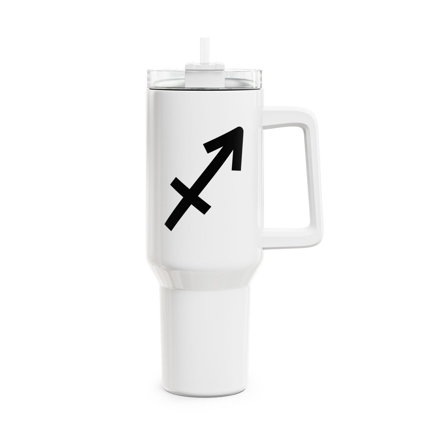 STEINBOCK SAGITTARIUS Symbol Sternzeichen Tierkreiszeichen • Tumbler mit Henkel & Strohhalm • XXL Reisebecher 1,2L - YOGA SANTA