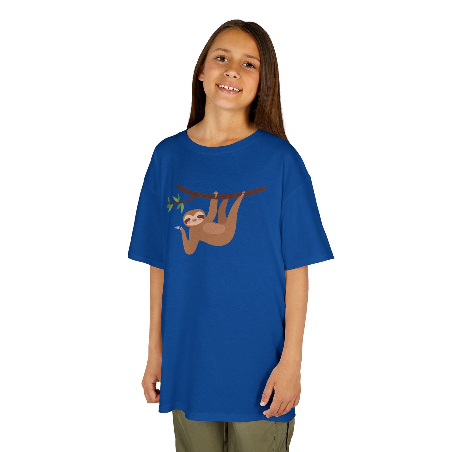 FAULTIER WINKT NIEDLICH SÜß • Oversize Kinder T-Shirt Mädchen Jungen • BIO Baumwolle 🌿