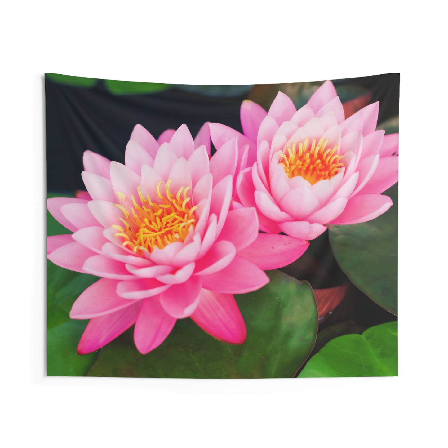 LOTUS BLÜTEN Rosa Pink Ästhetisch Buddhistisches SYMBOL • Wandtuch • Wandttepich • Wanddekor in v. Größen bis XXL