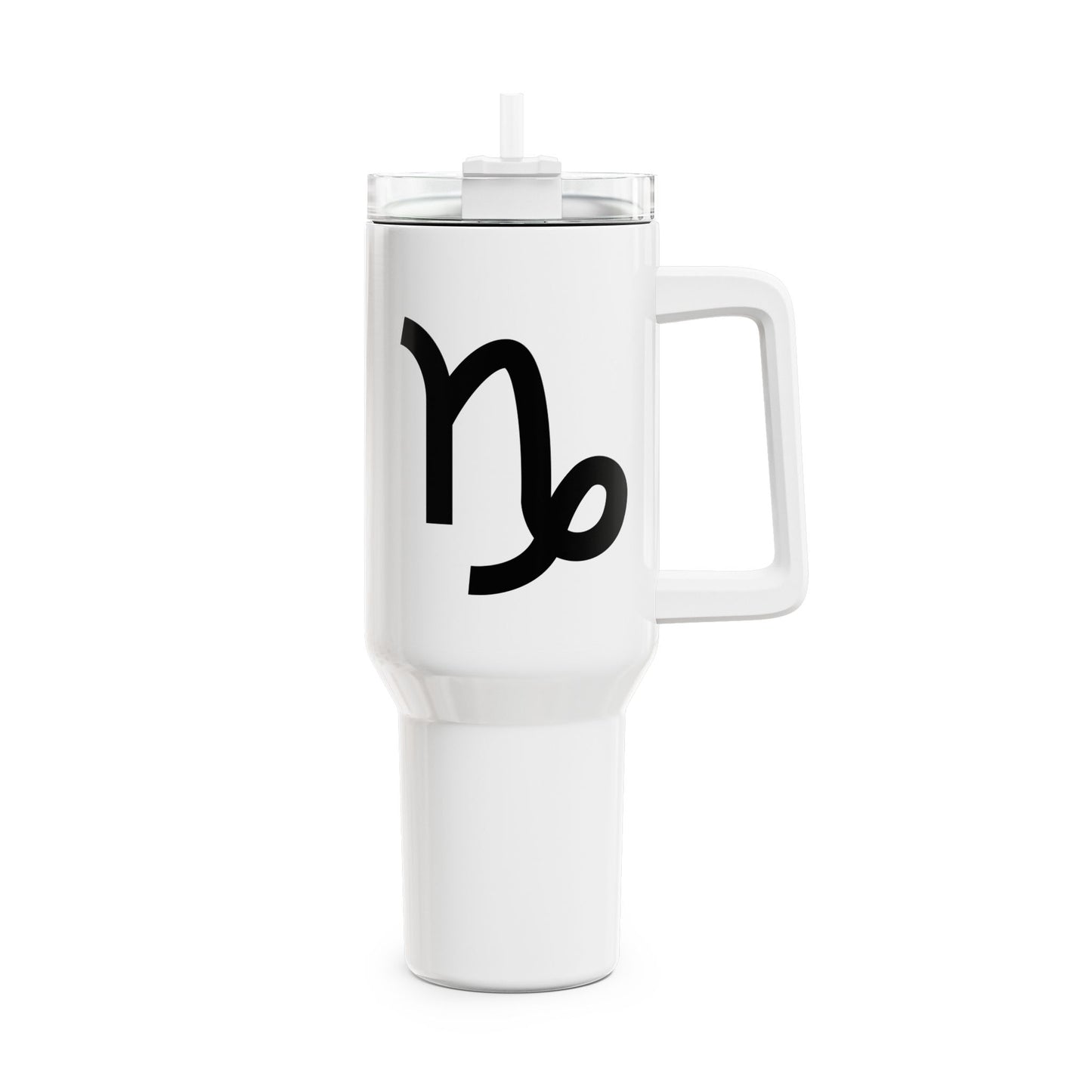 STEINBOCK CAPRICORN Symbol Sternzeichen Tierkreiszeichen • Tumbler mit Henkel & Strohhalm • XXL Reisebecher 1,2L - YOGA SANTA