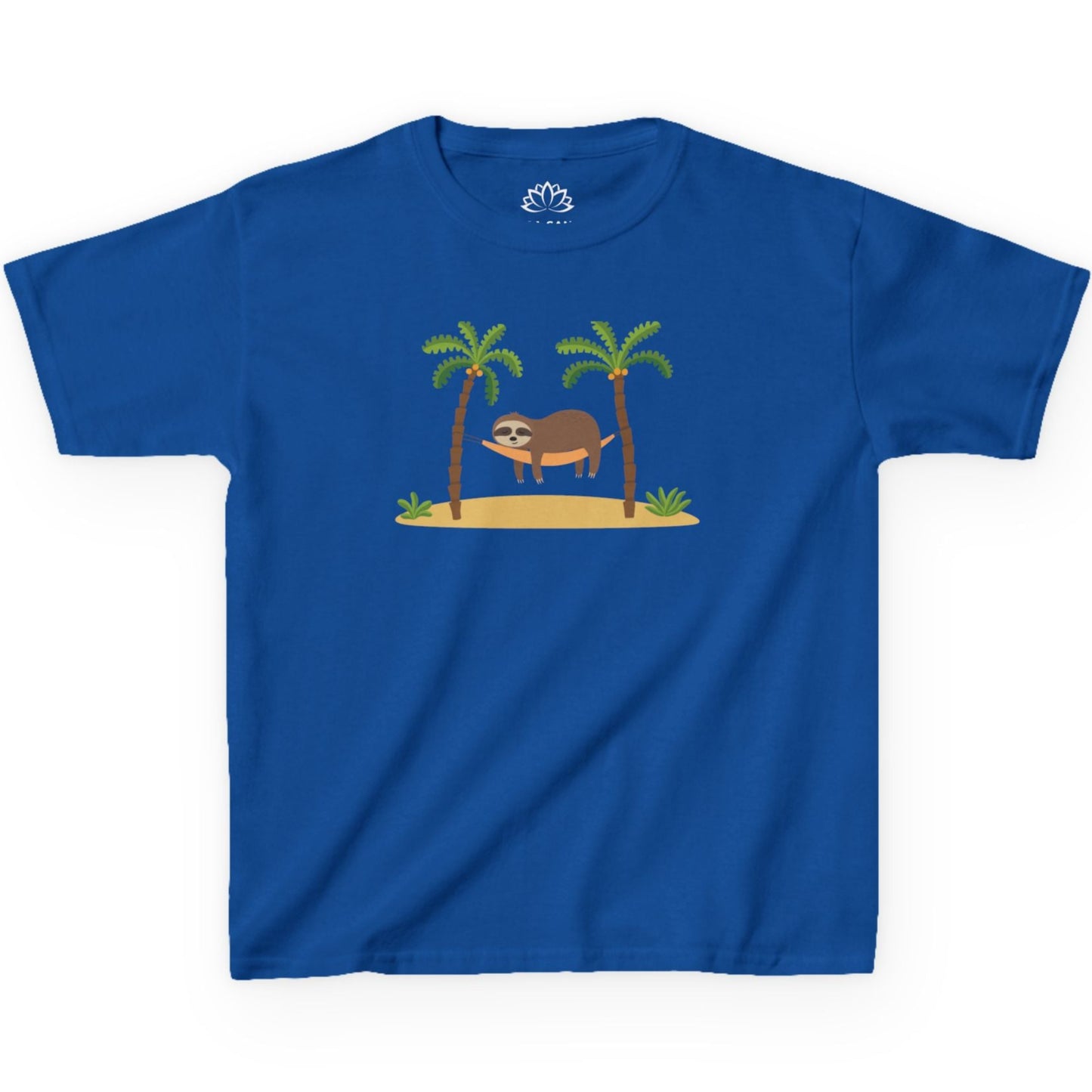 FAULTIER SLOT in HÄNGEMATTE NIEDLICH SÜß COMIC ZEICHNUNG • Pijama Schlafoberteil Oversize Kinder T-Shirt Mädchen Jungen • BIO Baumwolle 🌿