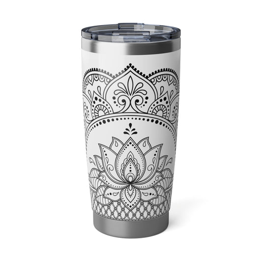 LOTUSBLÜTE ORNAMENT LOTUSBLUME • Thermo-Reisebecher XL • 590 ml • Tumbler Vagabond