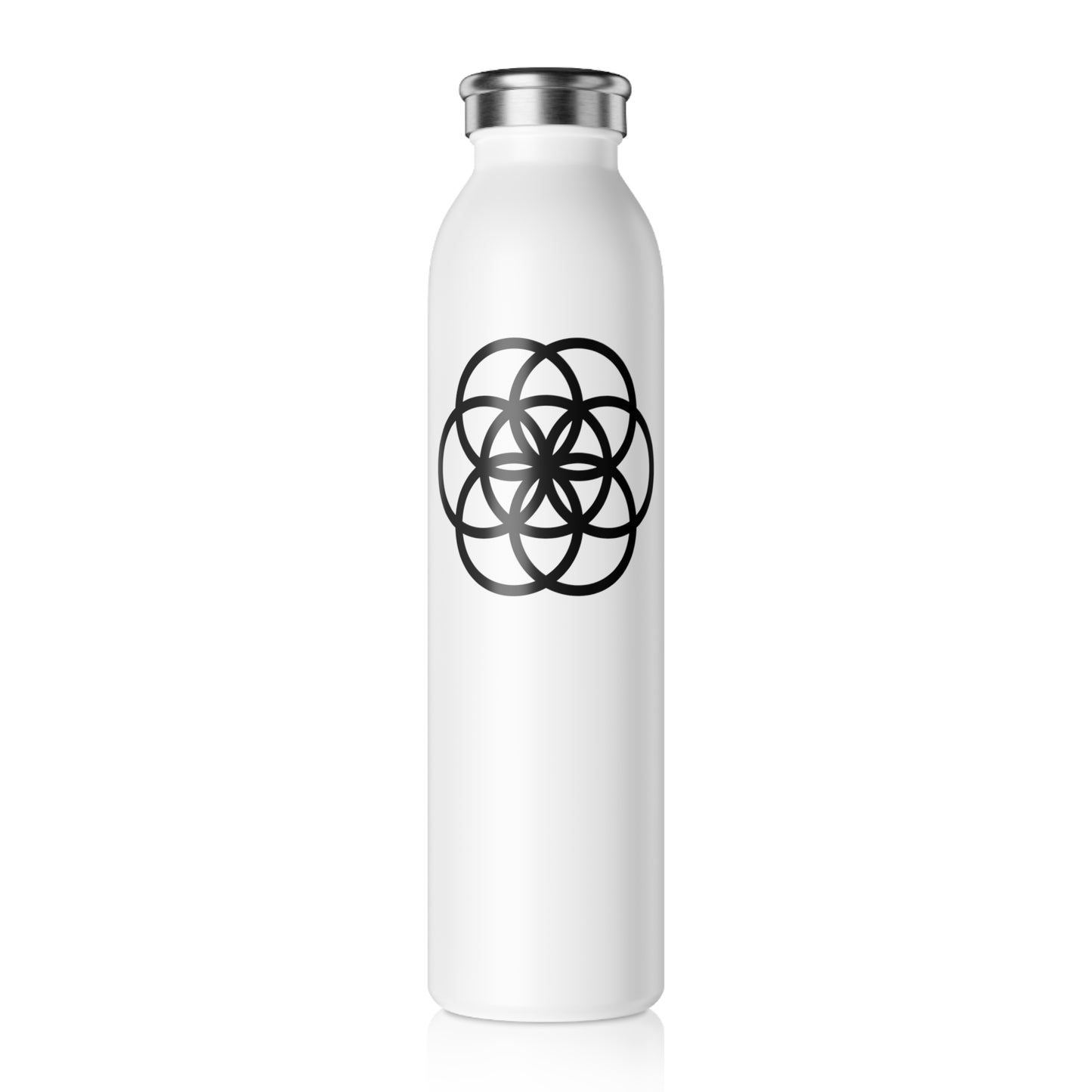 SEED OF LIFE - Samen des Lebens • Heilige Geometrie • Edelstahl Thermosflasche SLIM • 600 ml