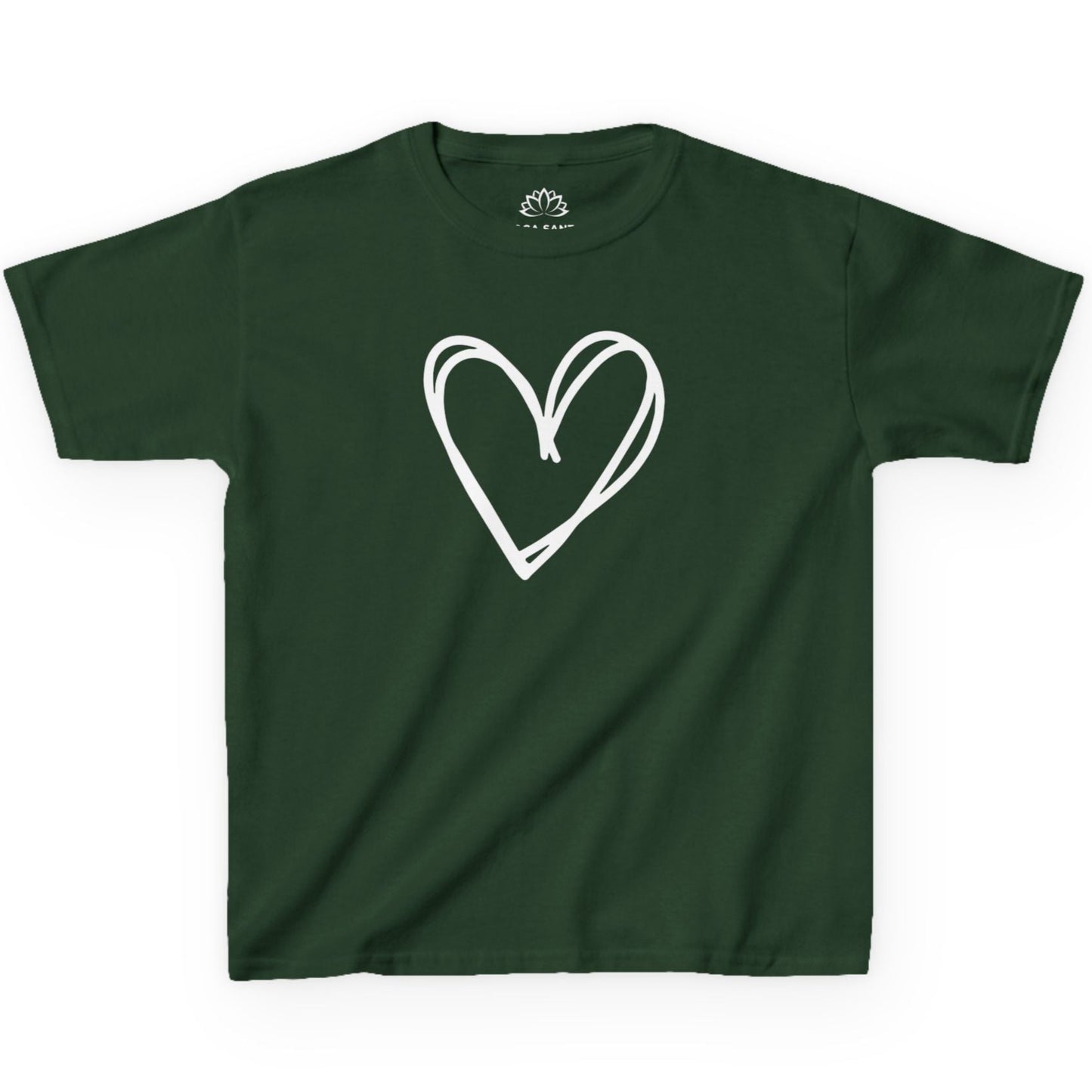 HERZ BILD HERZCHEN HANDGEZEICHNET LOVE PRINT MOTIV • Oversize Kinder T-Shirt Mädchen Jungen • BIO Baumwolle 🌿