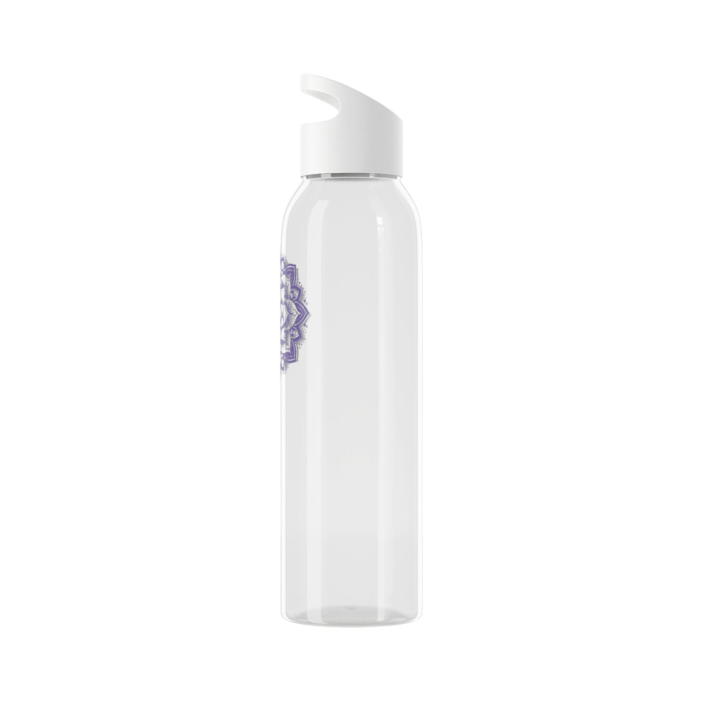 MANDALA BLUME FLORAL LILA VIOLET • Wasserflasche Sky 650 ml