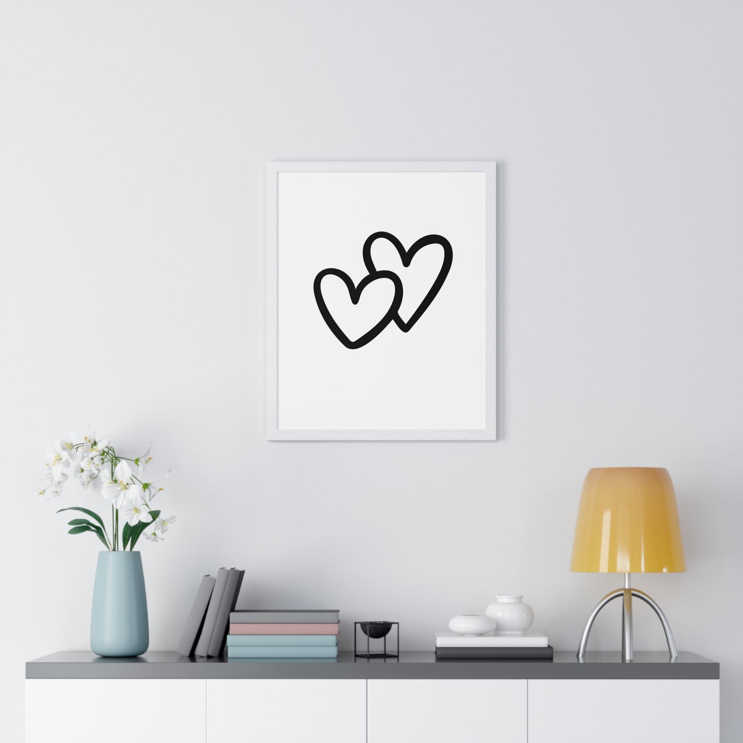Vertical Framed Poster • Liebesbeweis Geschenk, LOVE Liebesbotschaft ❤️
