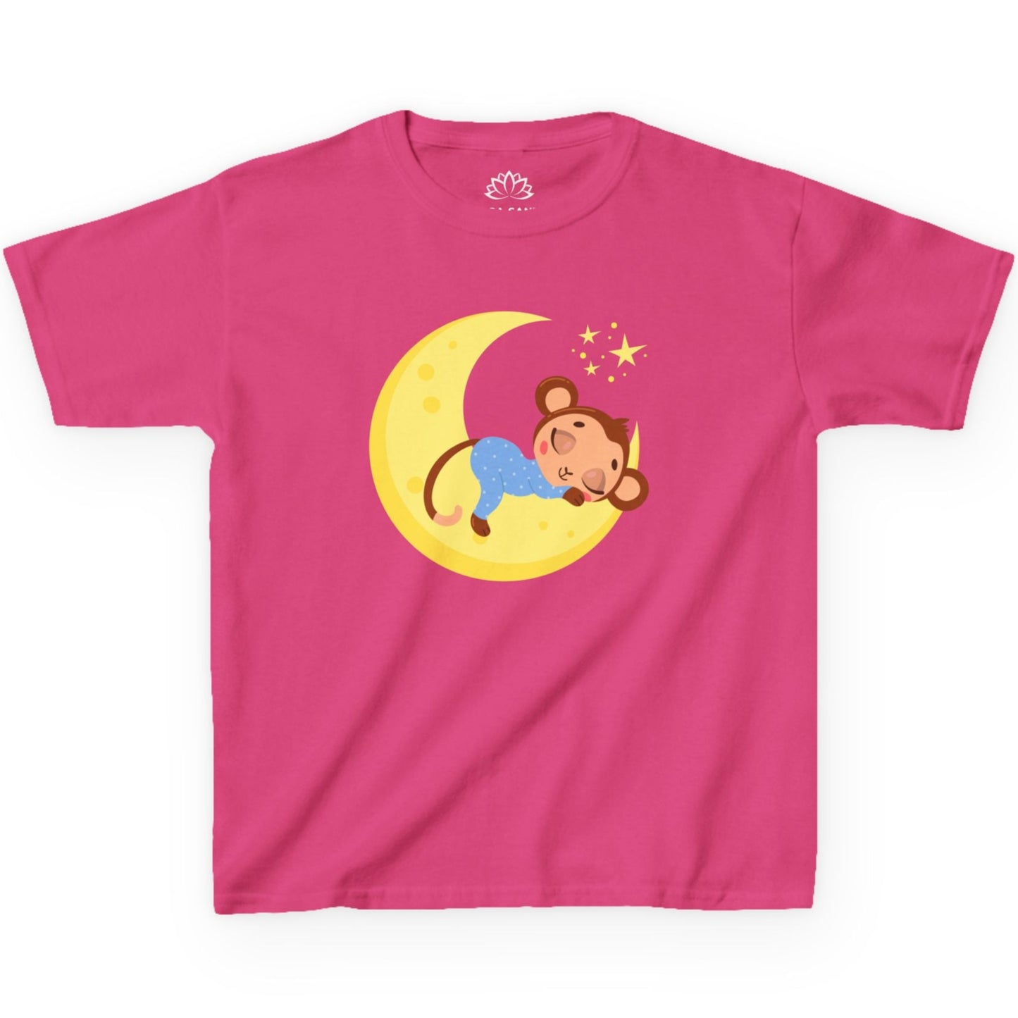 AFFE MOND STERNENHIMMEL • Pijama Schlafoberteil Oversize Kinder T-Shirt Mädchen Jungen • BIO Baumwolle 🌿