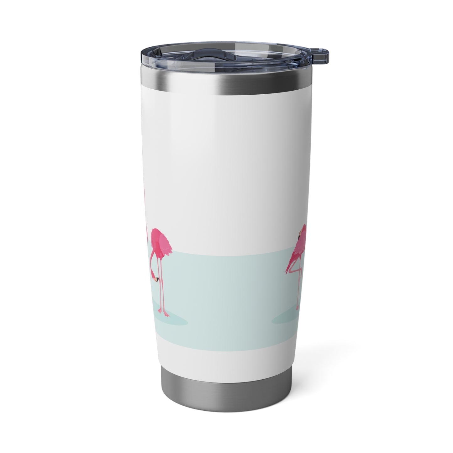 FLAMINGO PINK VOGEL ROSA COMIC LUSTIG • Thermo-Reisebecher XL • 590 ml • Tumbler Vagabond