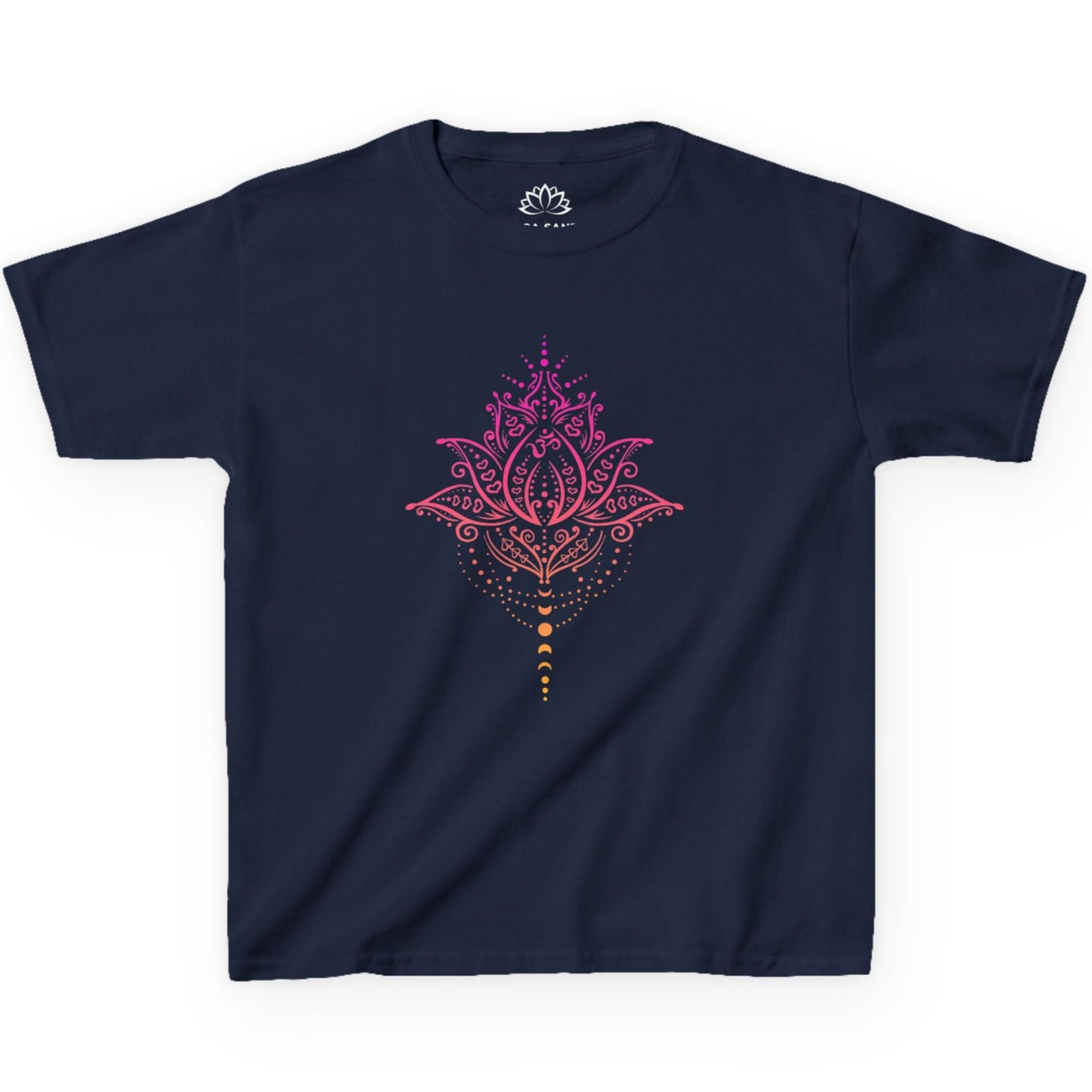 LOTUSBLUME MONDPHASEN, Lotusblüte MOND MOTIV pink rosa • Oversize Kinder T-Shirt Mädchen Jungen • BIO Baumwolle 🌿