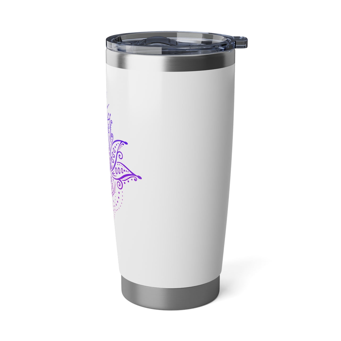 LOTUSBLUME MONDHPHASEN • Blüte Lila Violet Pink Kunstdruck Handgezeichnet • Thermo-Reisebecher XL • 590 ml • Tumbler Vagabond