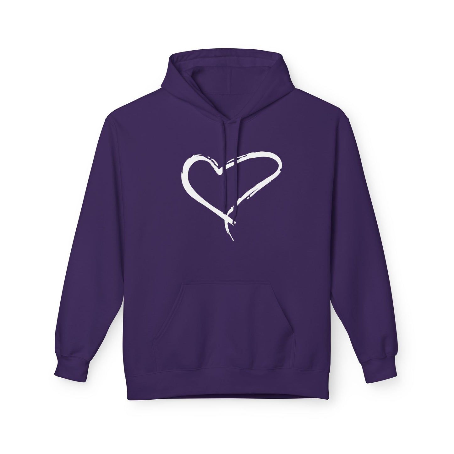HERZ HERZCHEN BILD LIEBESBEWEIS LIEBESBOTSCHAFT ZEICHNUNG • Kuschelweicher Hoodie für Damen & Herren • Baumwolle 🌿