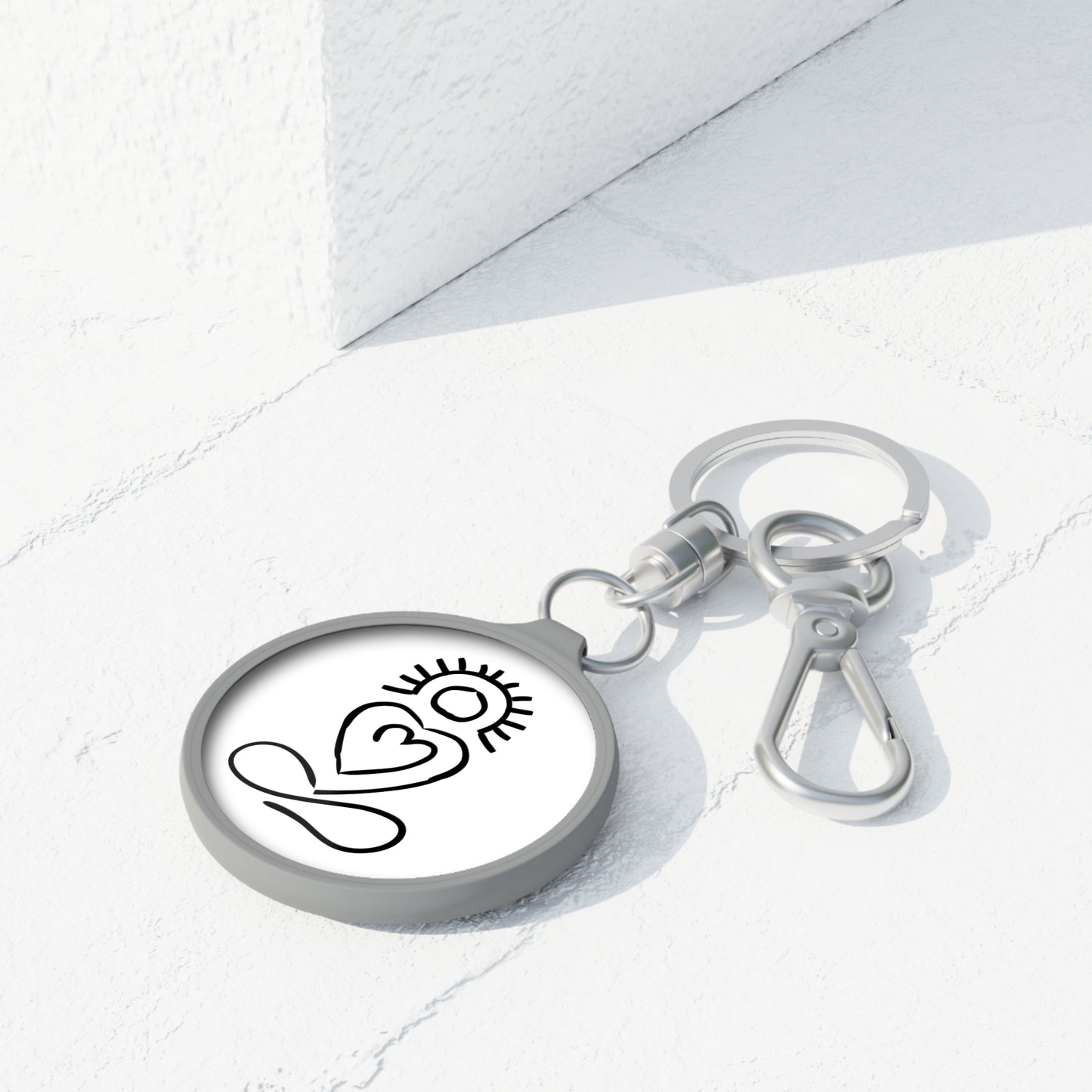 YOGA HERZ MEDITATOIN SONNE UNENDLICHKEITSZEICHEN • Edler Luxus Schlüsselanhänger mit Karabiner für Frauen & Männer