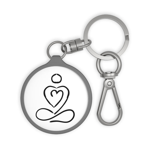 YOGA LIEBE HERZ MEDITATION • Edler Luxus Schlüsselanhänger mit Karabiner für Frauen & Männer