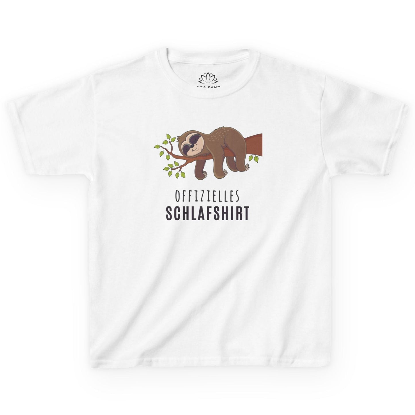 OFFIZIELLES SCHLAFSHIRT FAULTIER SLOT SÜß NIEDLICH COMIC • Pijama Schlafoberteil Oversize Kinder T-Shirt Mädchen Jungen • BIO Baumwolle 🌿