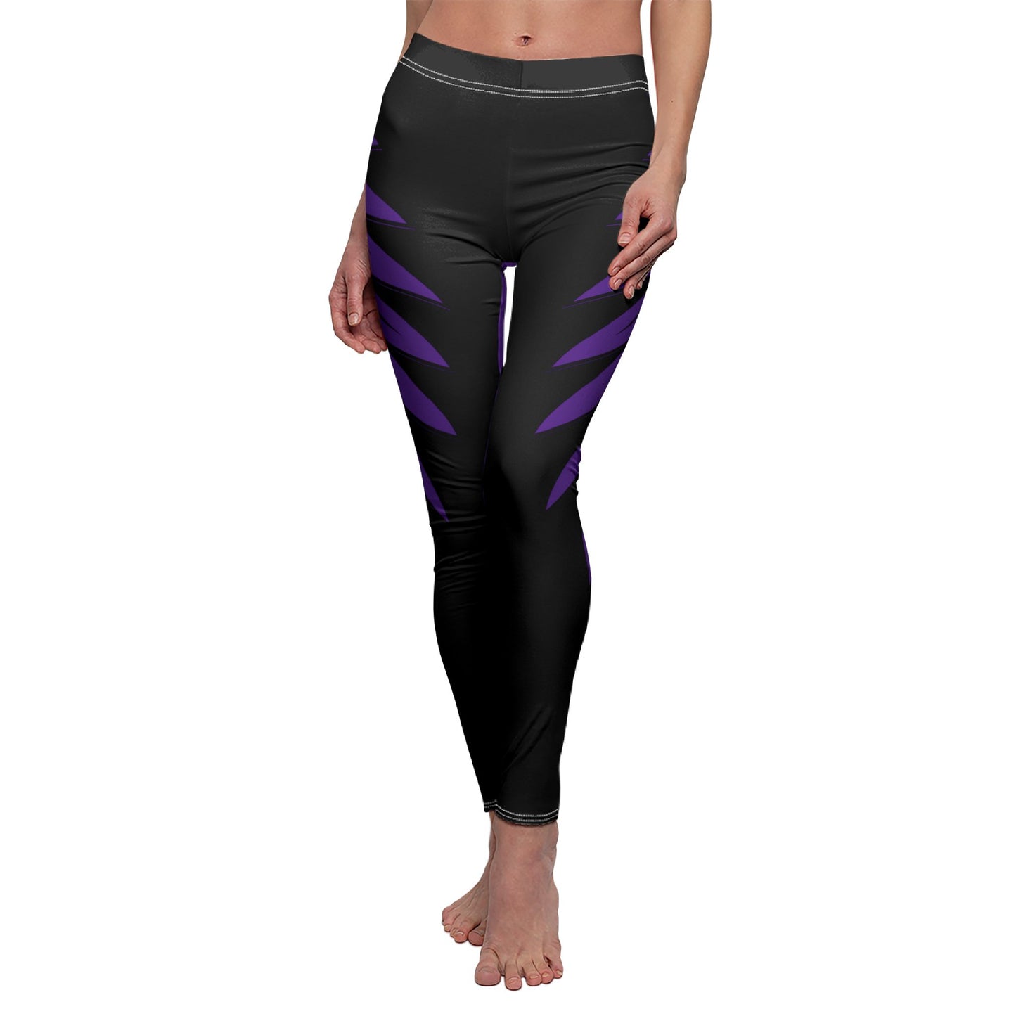 ENGELSFLÜGEL VOGELFLÜGEL Glücksengel • Damen Leggins Lila Schwarz • Beste Leggings für Sport & Freizeit