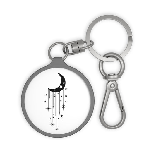 MOND STERNE ORNAMENT • Edler Luxus Schlüsselanhänger mit Karabiner für Frauen & Männer