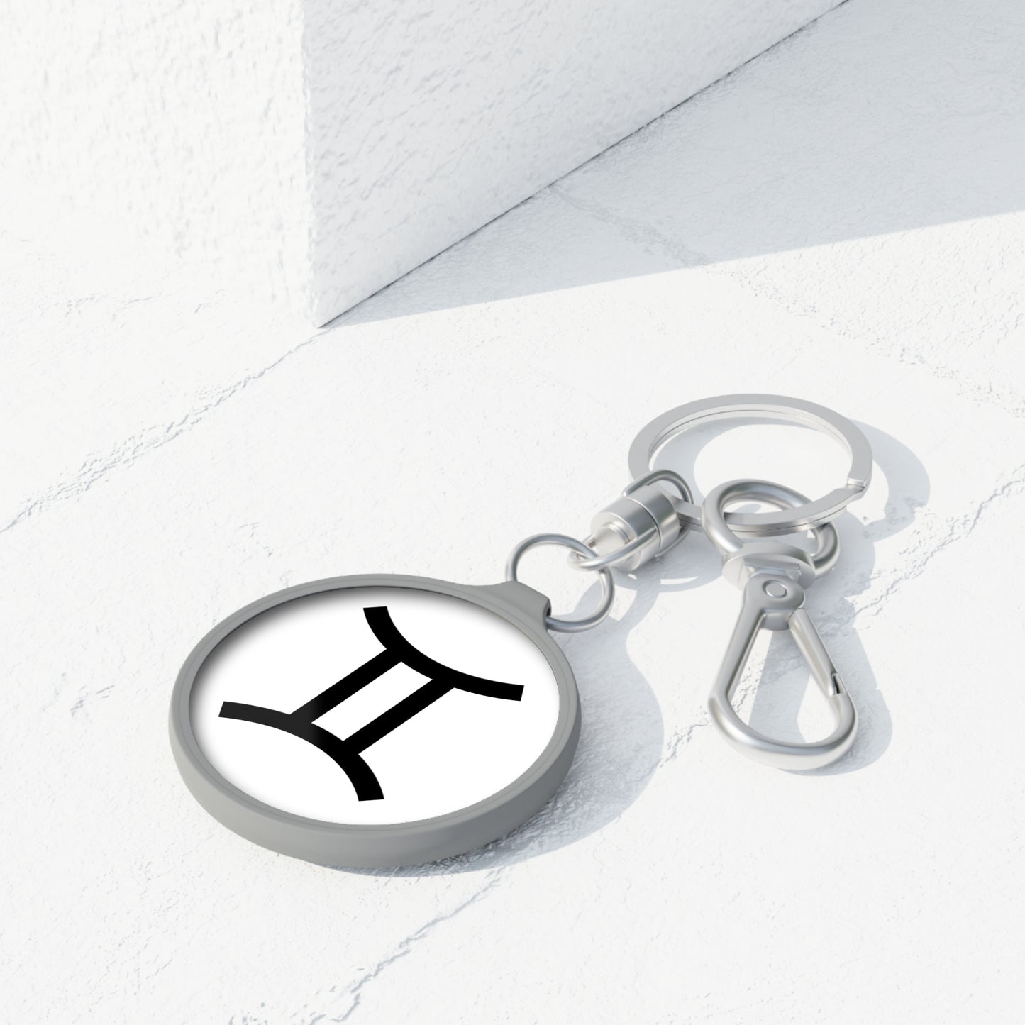 ZWILLINGE STERNZEICHEN SYMBOL GESCHENKIDEE GEMINI • Edler Luxus Schlüsselanhänger mit Karabiner für Frauen & Männer
