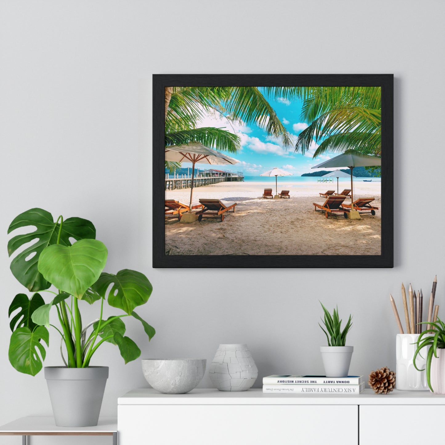 Horizontal Framed Poster • Urlaubsmotiv
