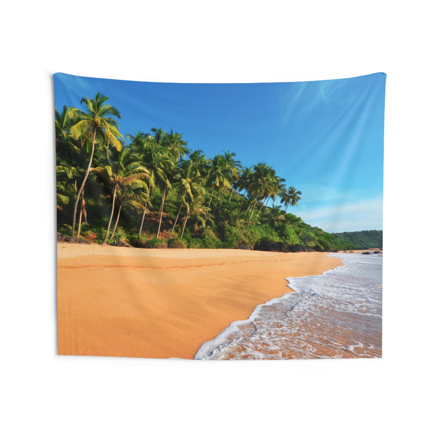 PALMEN MEER STRAND • Urlaubsmotiv • Wandtuch • Wandttepich • Wanddekor in v. Größen bis XXL