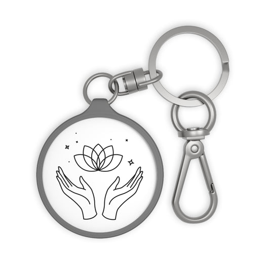 LOTUS MAGIE BUDDHISTISCHES SYMBOL • Edler Luxus Schlüsselanhänger mit Karabiner für Frauen & Männer