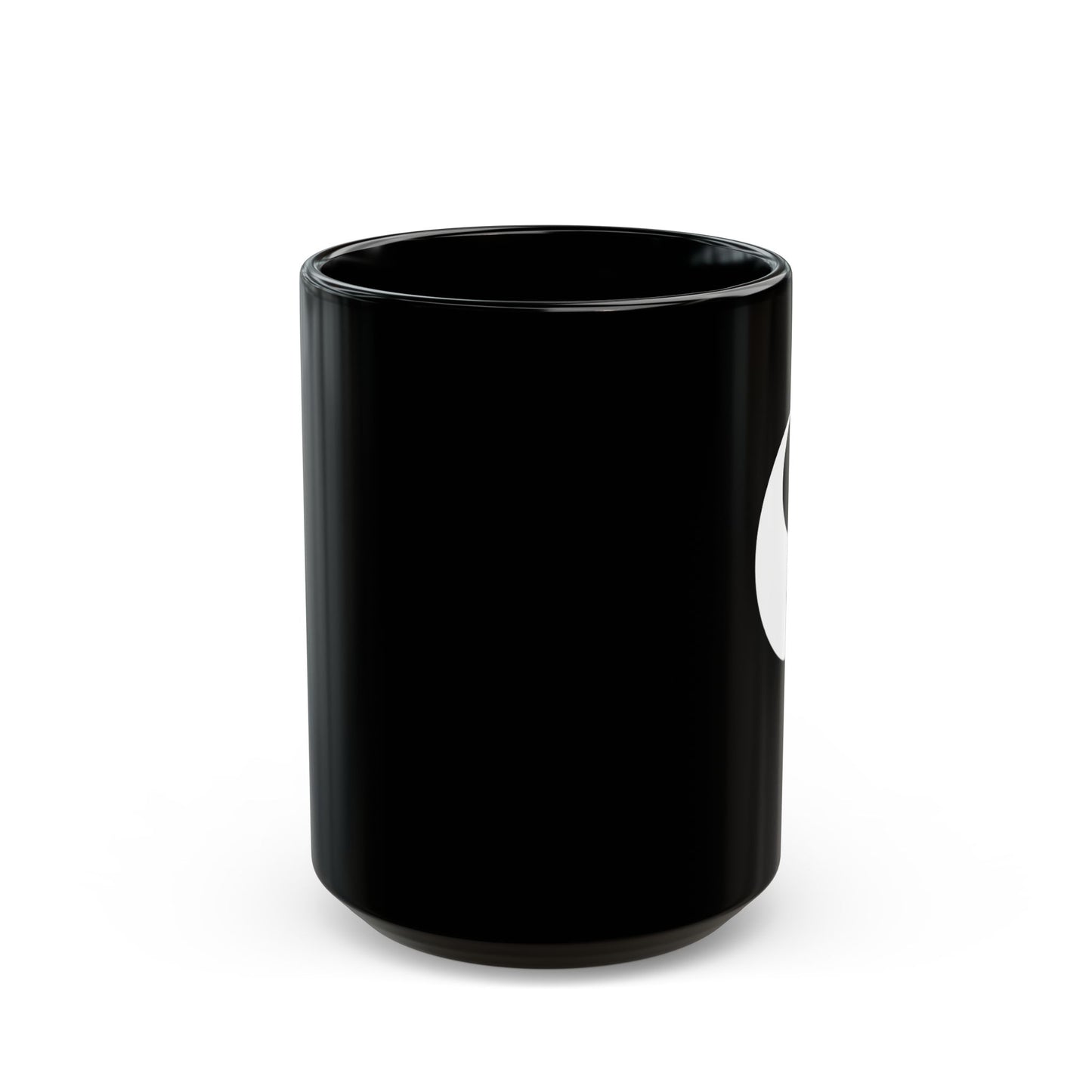 YING YANG • Spirituelles Motiv • 440ml XXL Kaffeebecher Schwarz - YOGA SANTA
