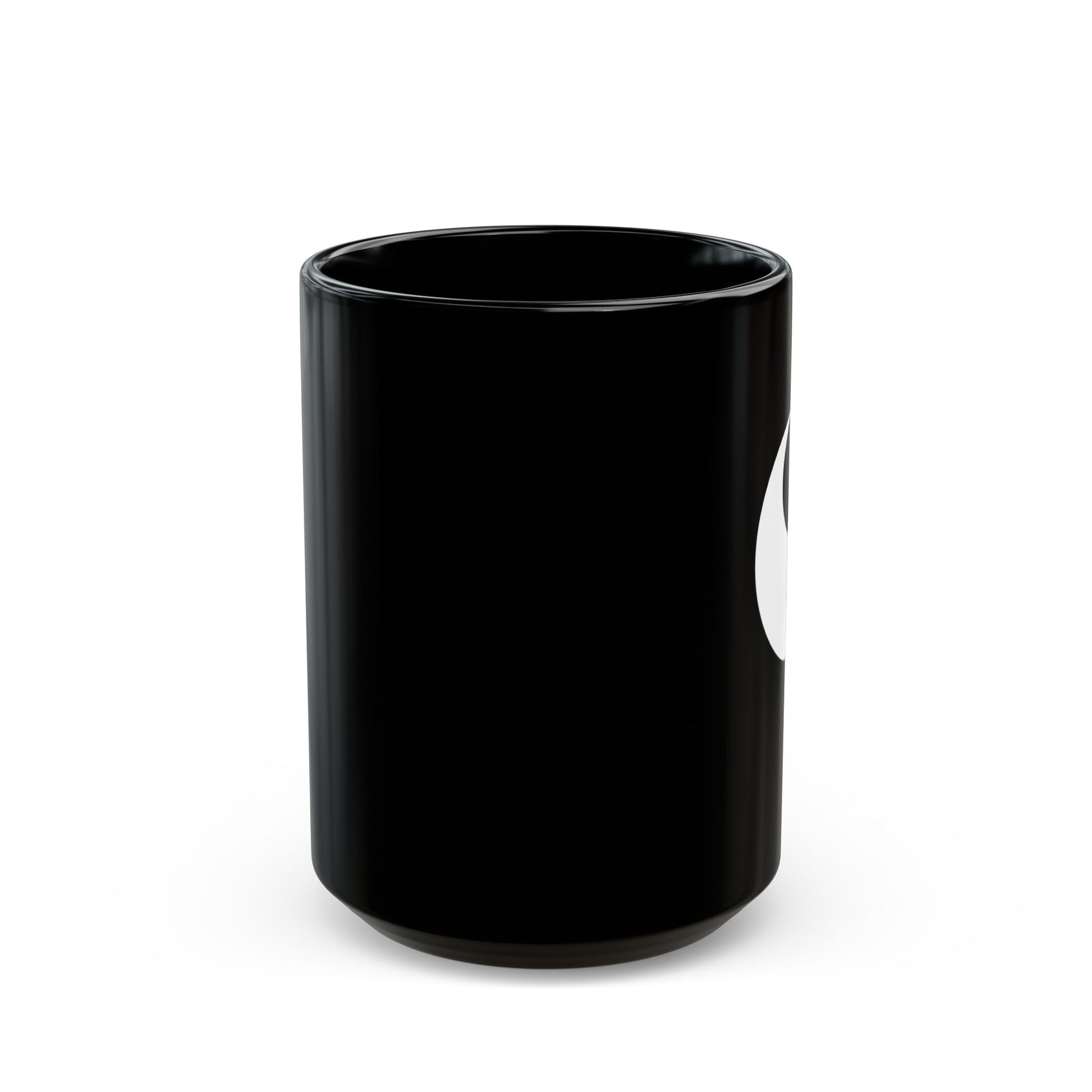 YING YANG • Spirituelles Motiv • 440ml XXL Kaffeebecher Schwarz - YOGA SANTA