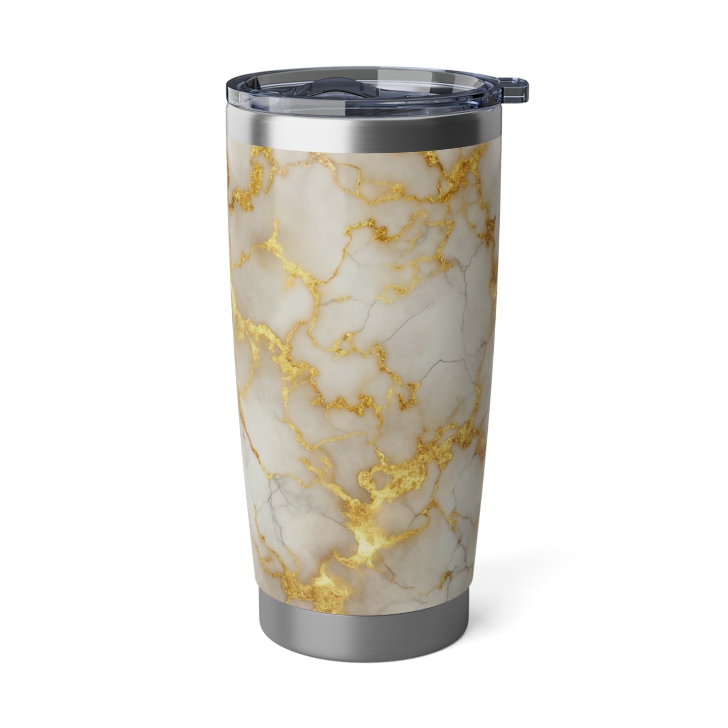 MARMOR WEISS GOLDENE ADERN LUXURIÖS • Thermo-Reisebecher XL • 590 ml • Tumbler Vagabond