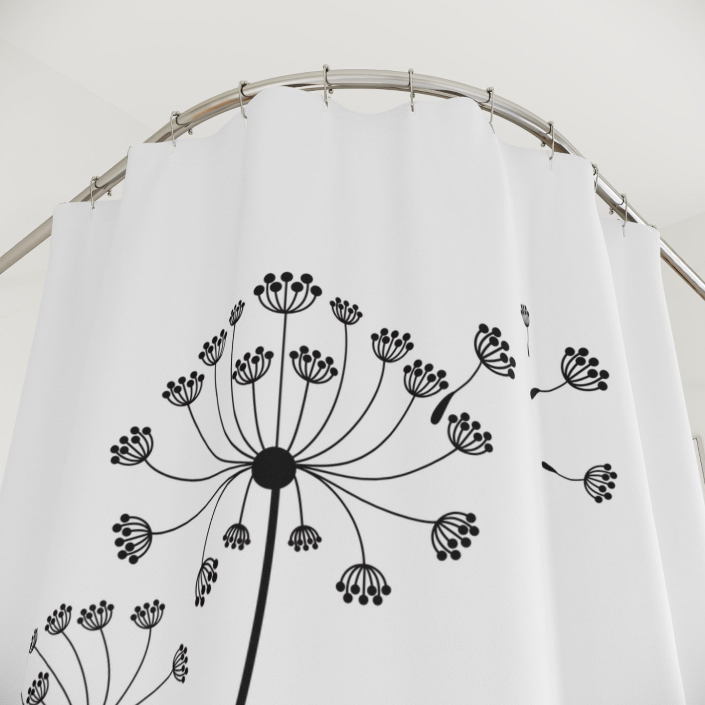 JUST BREATHE - PUSTEBLUME ÄSTHETISCH • Duschvorhang 180x200 cm Weiss