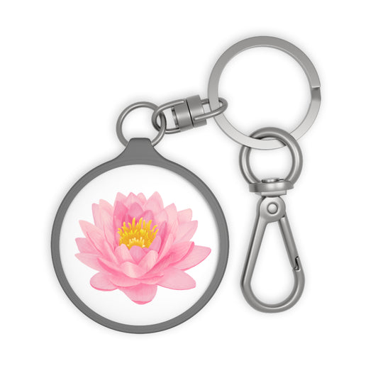 LOTUSBLÜTE ROSA AQUARELL • Edler Luxus Schlüsselanhänger mit Karabiner für Frauen & Männer