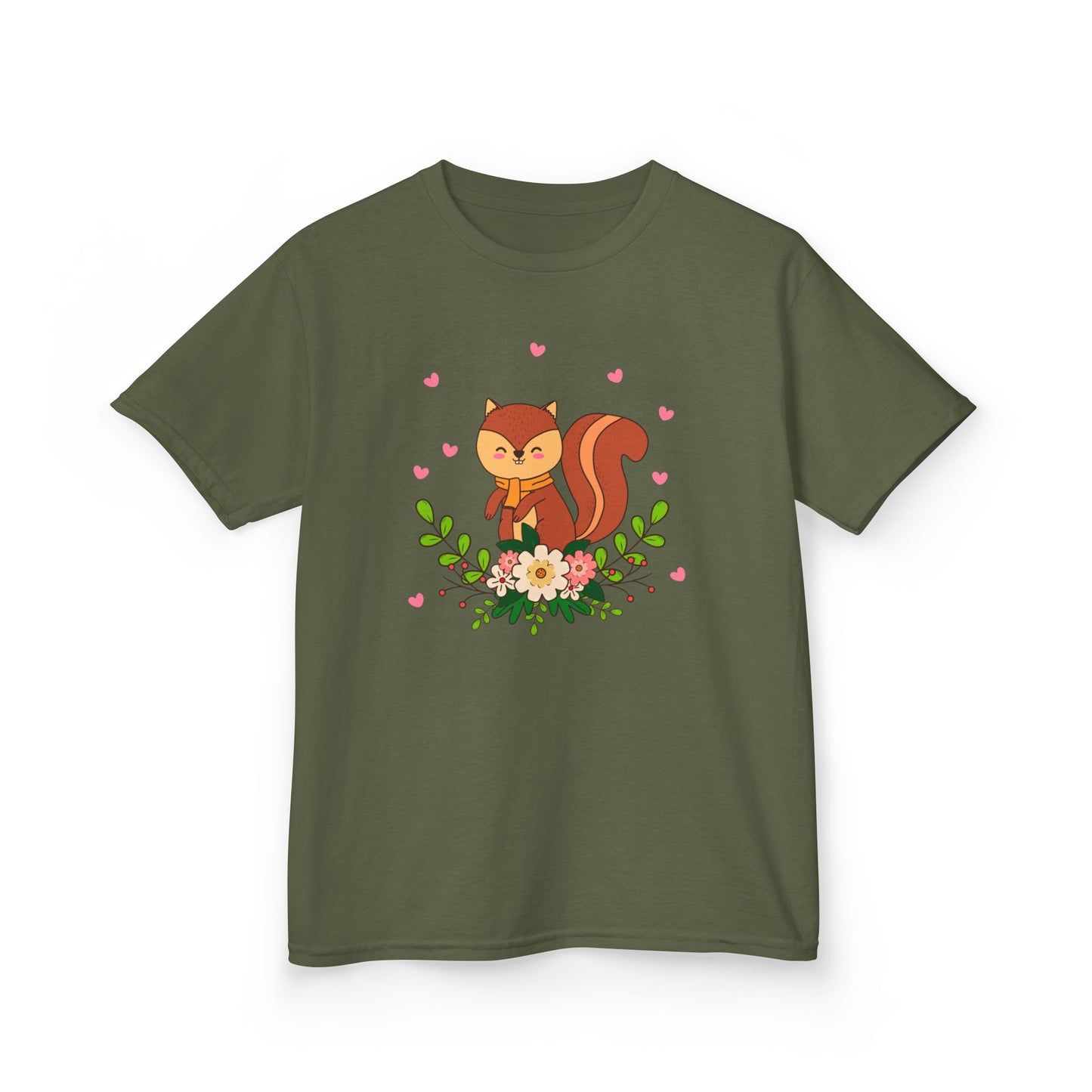 EICHHÖRNCHEN - WALTIER HERZEN NIEDLICH • Kinder Oversize T-Shirt für Mädchen & Jungen (7–16 Jahre) • BIO Baumwolle 🌿