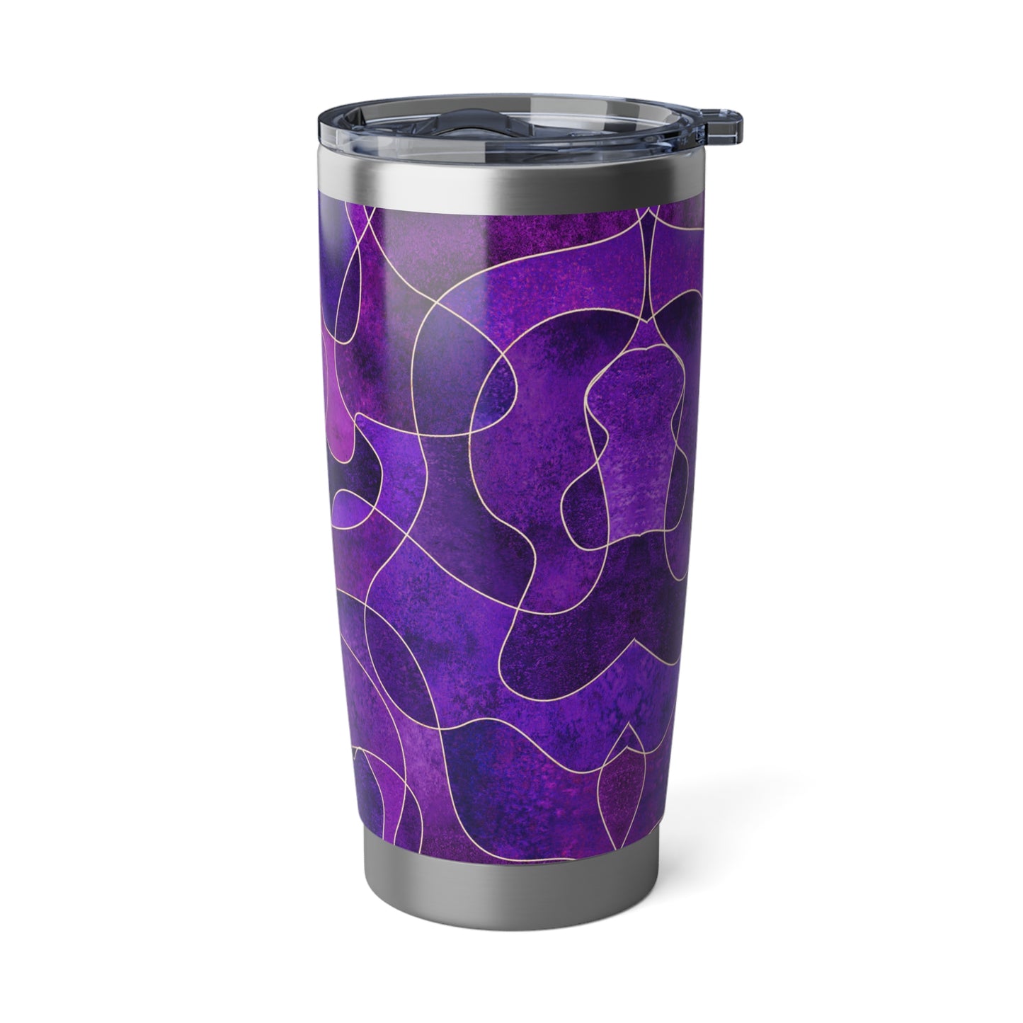 VIOLET LILA KUNSTDRUCK • Thermo-Reisebecher XL • 590 ml • Tumbler Vagabond