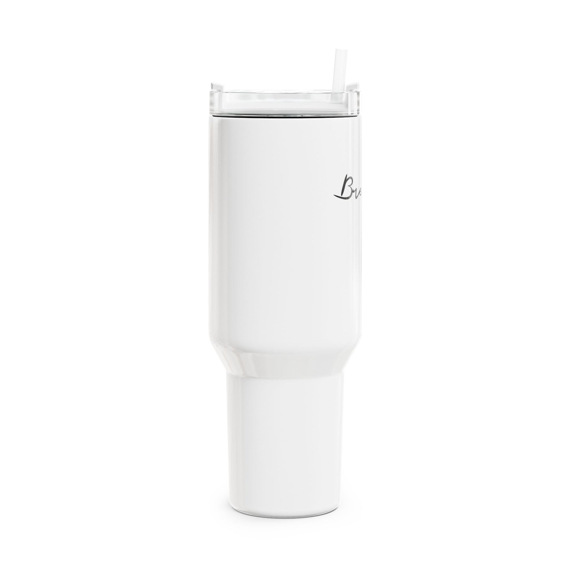 BREAHTE - ATEM MEDITATION YOGA • Tumbler mit Henkel & Strohhalm • XXL Reisebecher 1,2L - YOGA SANTA