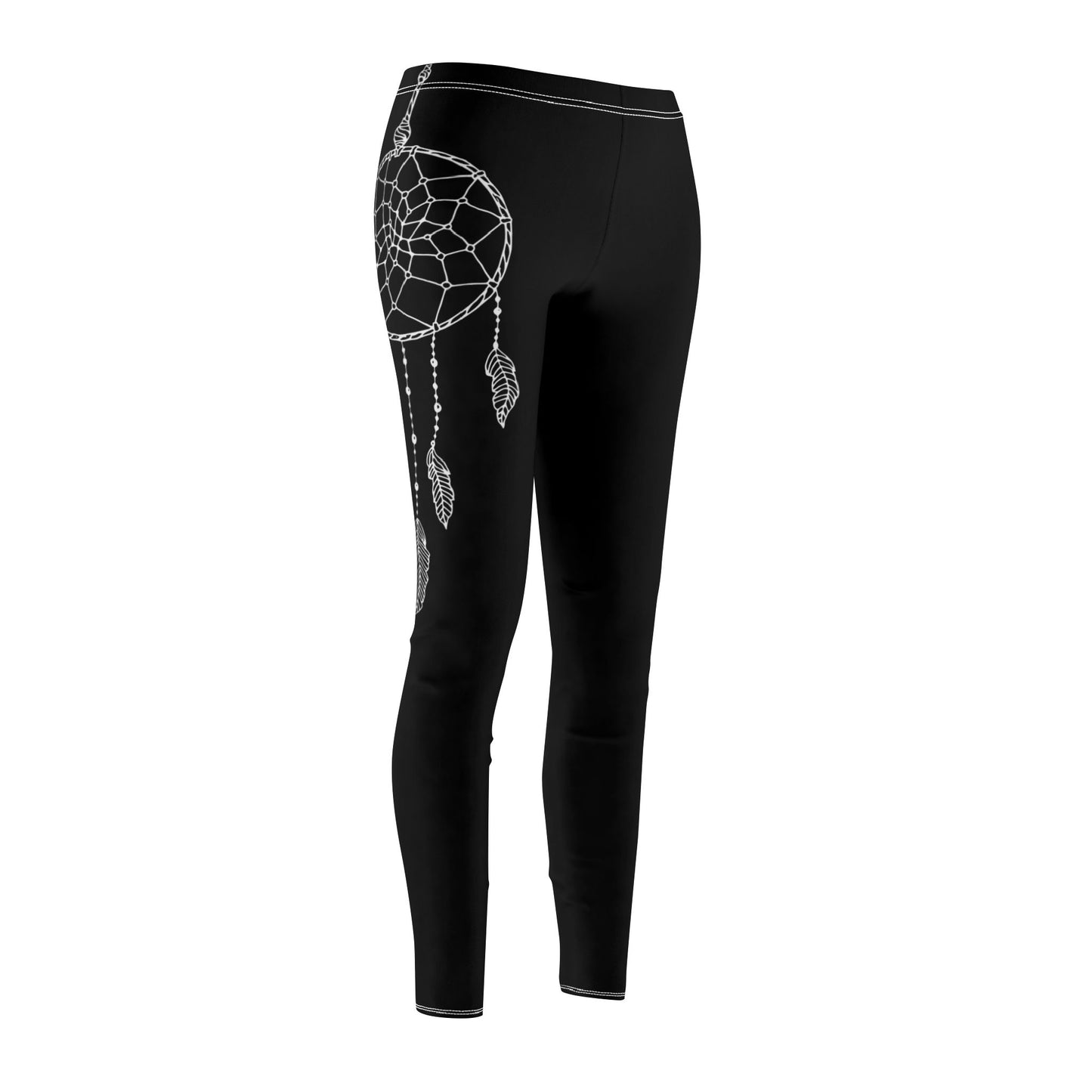 TRAUMFÄNGER BOHO HIPPIE INDIANER SYMBOL MOTIV • Ästhetische Damen Leggins Schwarz • Beste Leggings für Sport & Freizeit