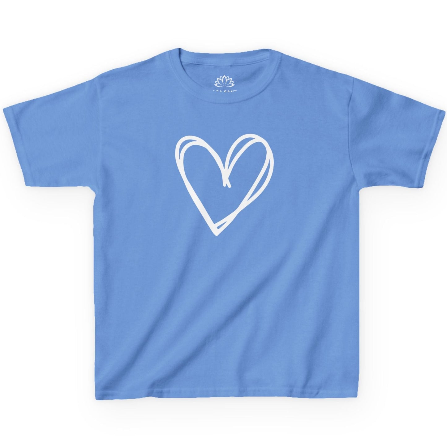 HERZ BILD HERZCHEN HANDGEZEICHNET LOVE PRINT MOTIV • Oversize Kinder T-Shirt Mädchen Jungen • BIO Baumwolle 🌿