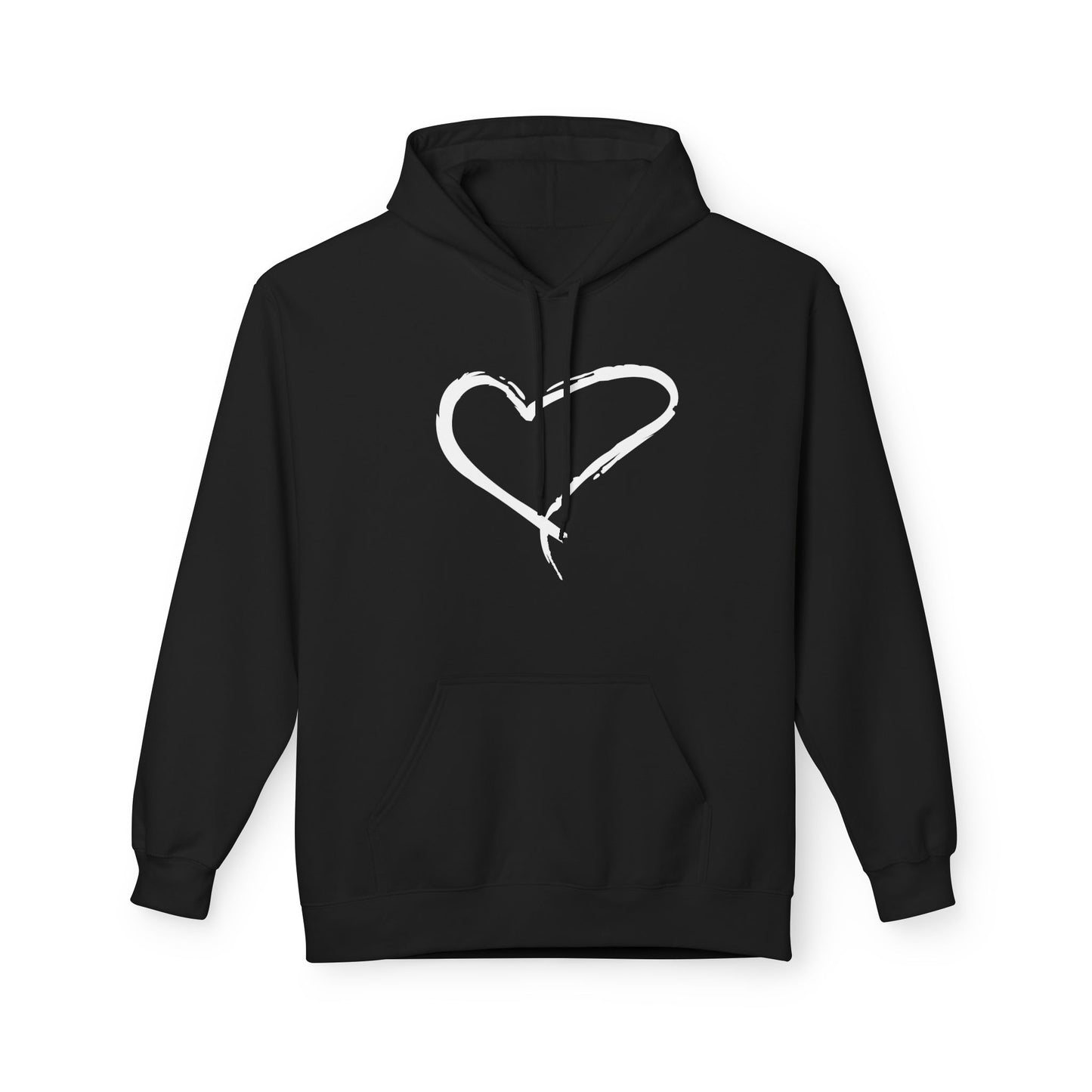 HERZ HERZCHEN BILD LIEBESBEWEIS LIEBESBOTSCHAFT ZEICHNUNG • Kuschelweicher Hoodie für Damen & Herren • Baumwolle 🌿