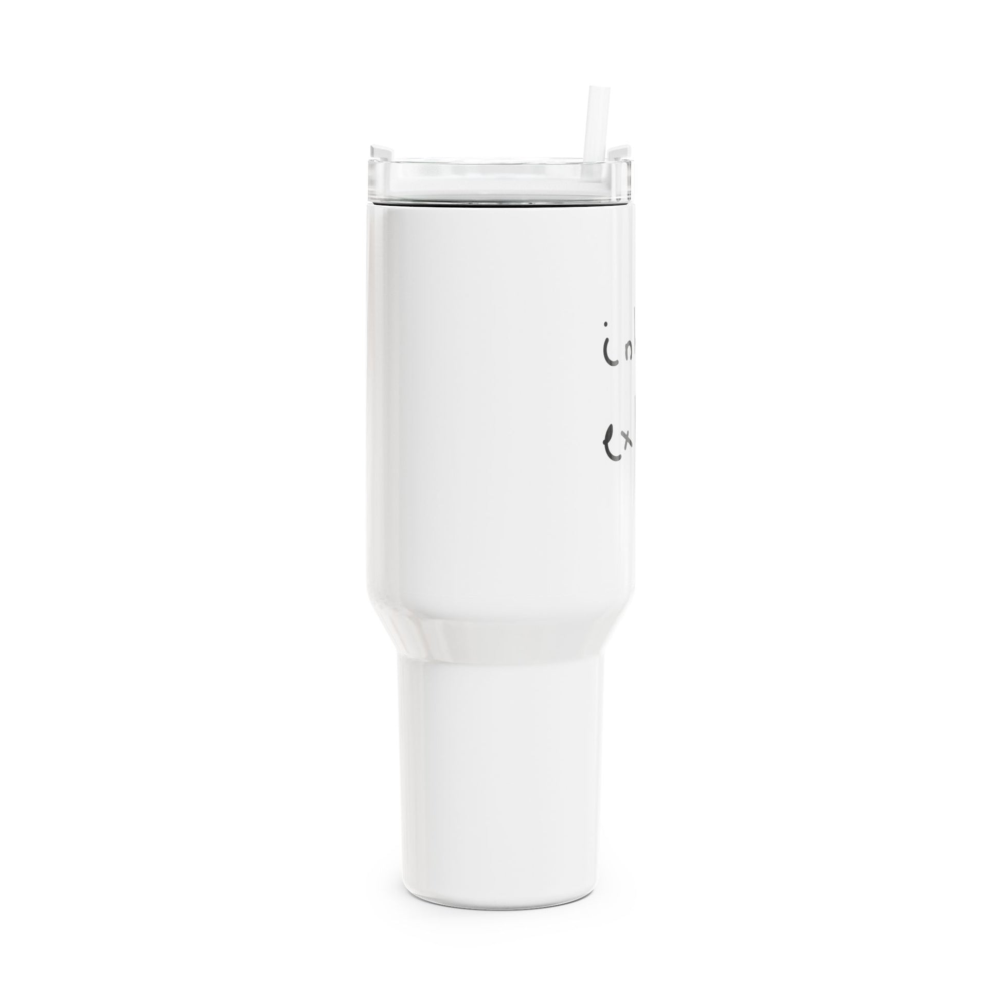 INHALE EXHALE - YOGA MEDITATION FITNESS SPRUCH • Tumbler mit Henkel & Strohhalm • XXL Reisebecher 1,2L - YOGA SANTA