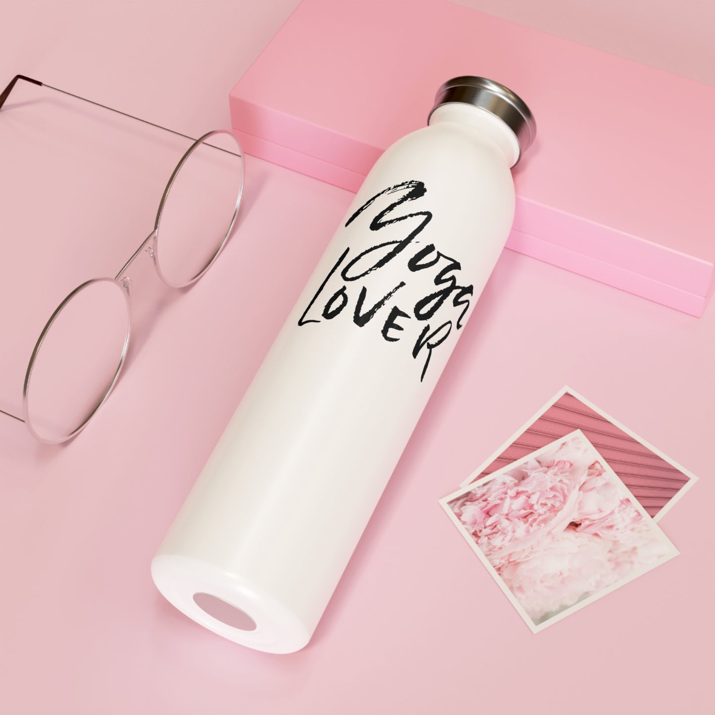 YOGA LOVER • YOGA LIEBHABER HOBBY • Edelstahl Thermosflasche SLIM • 600 ml