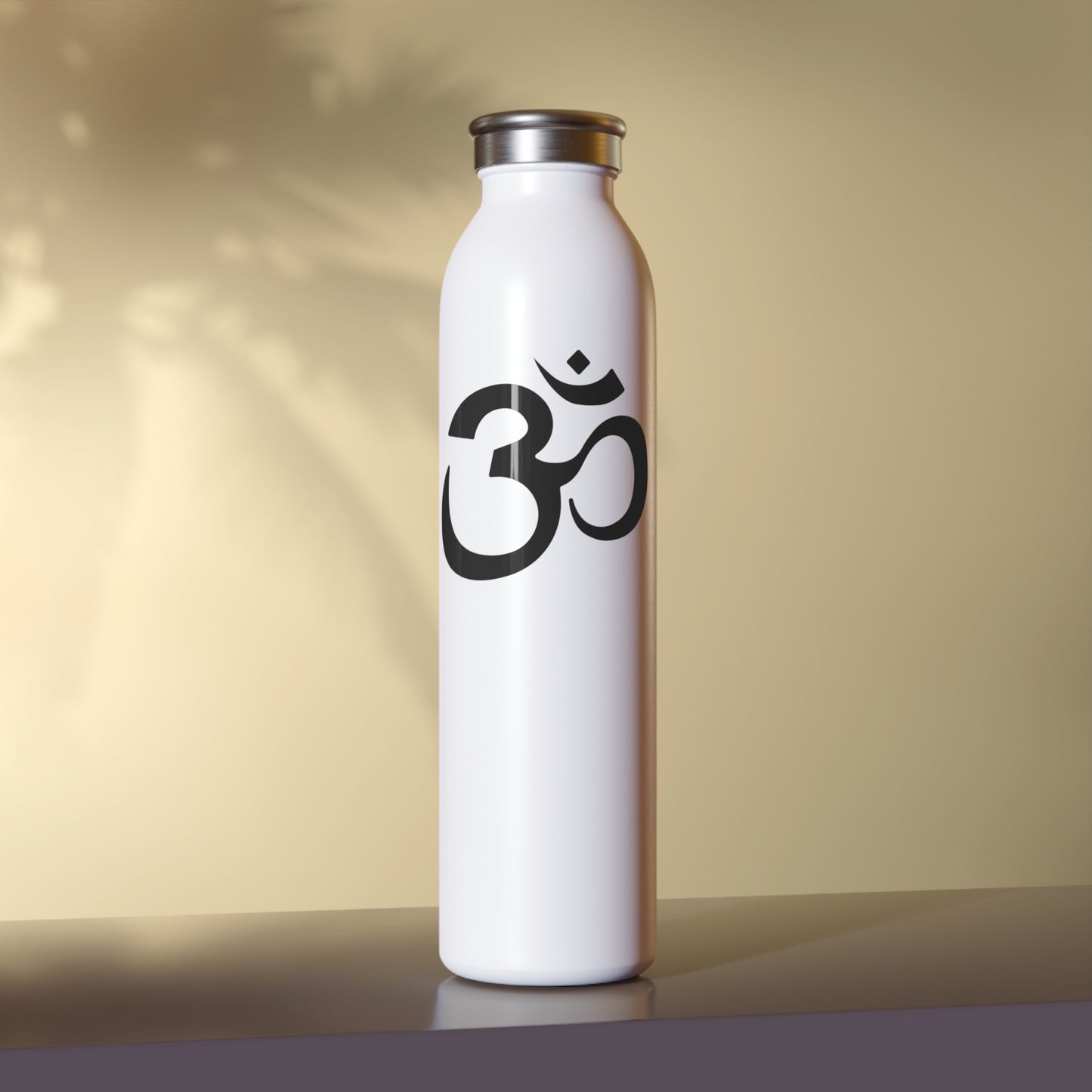 OM-Zeichen Ohm Symbol • Spirituelles Design • Edelstahl Thermosflasche SLIM • 600 ml