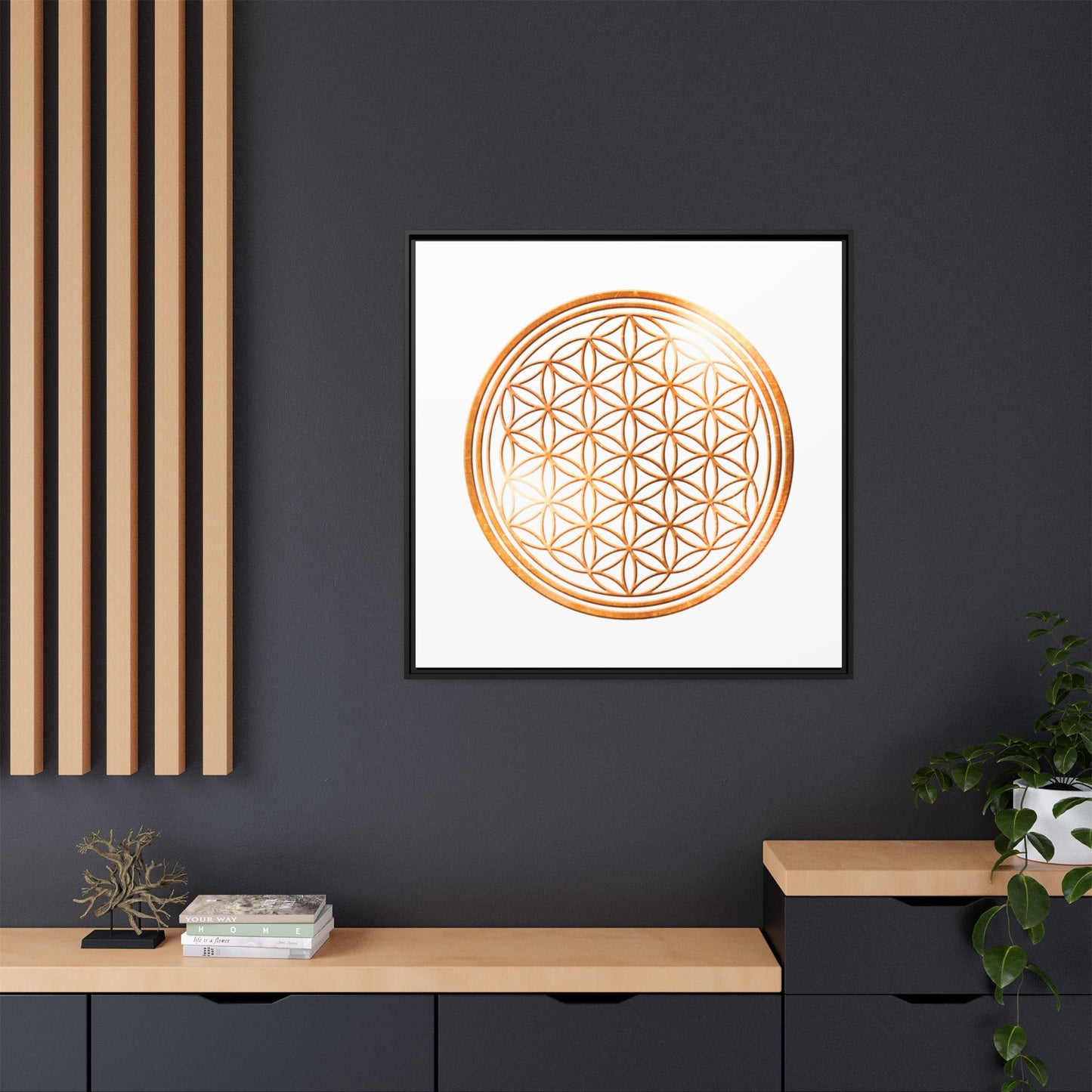 Matte Canvas, Framed (Multi-color)