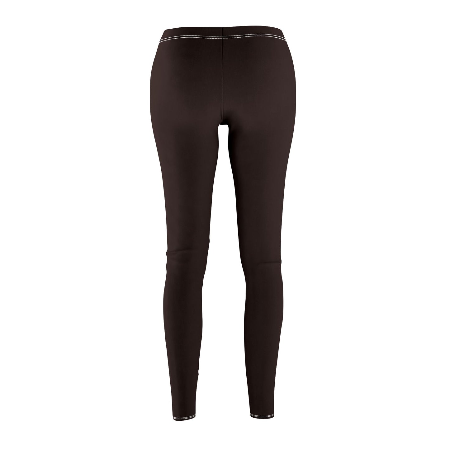 EINFARBIG BRAUN •  Naturfarben Elegant Dunkelbraun • Damen-Leggings • Beste Leggings für Sport & Alltag