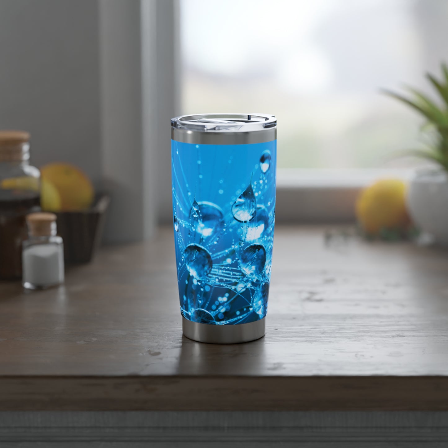 PUSTEBLUME WASSERTROPFEN • Thermo-Reisebecher XL • 590 ml • Tumbler Vagabond