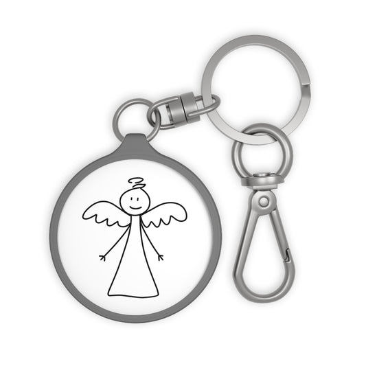SCHUTZENGEL FRIEDENSENGEL GLÜCKSBRINGER TALISMANN • Edler Luxus Schlüsselanhänger mit Karabiner für Frauen & Männer