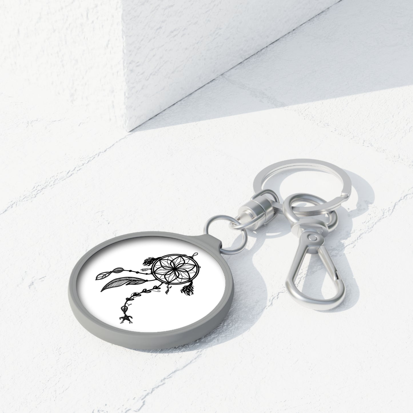 TRAUMFÄNGER - GLÜCKSBRINGER - INDIANISCHES SYMBOL • Edler Luxus Schlüsselanhänger mit Karabiner für Frauen & Männer