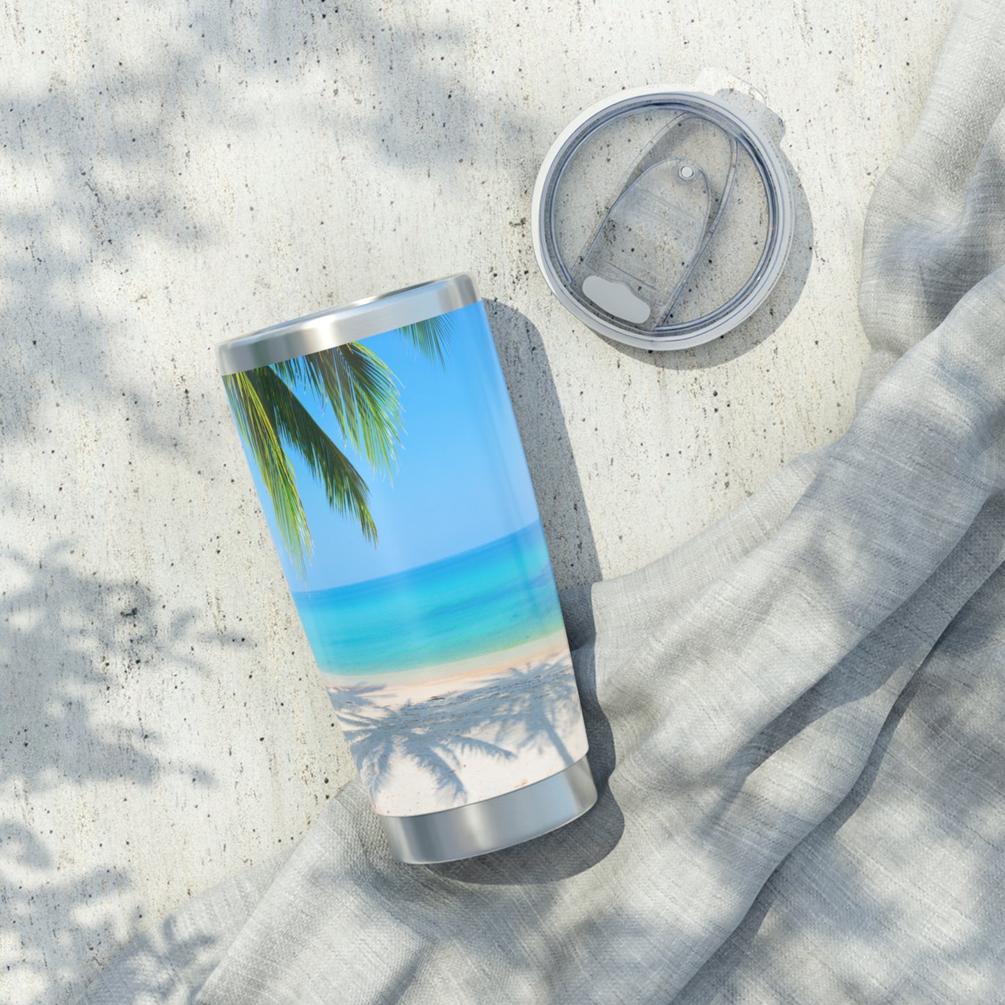 MEER STRAND PALMEN • Thermo-Reisebecher XL • 590 ml • Tumbler Vagabond