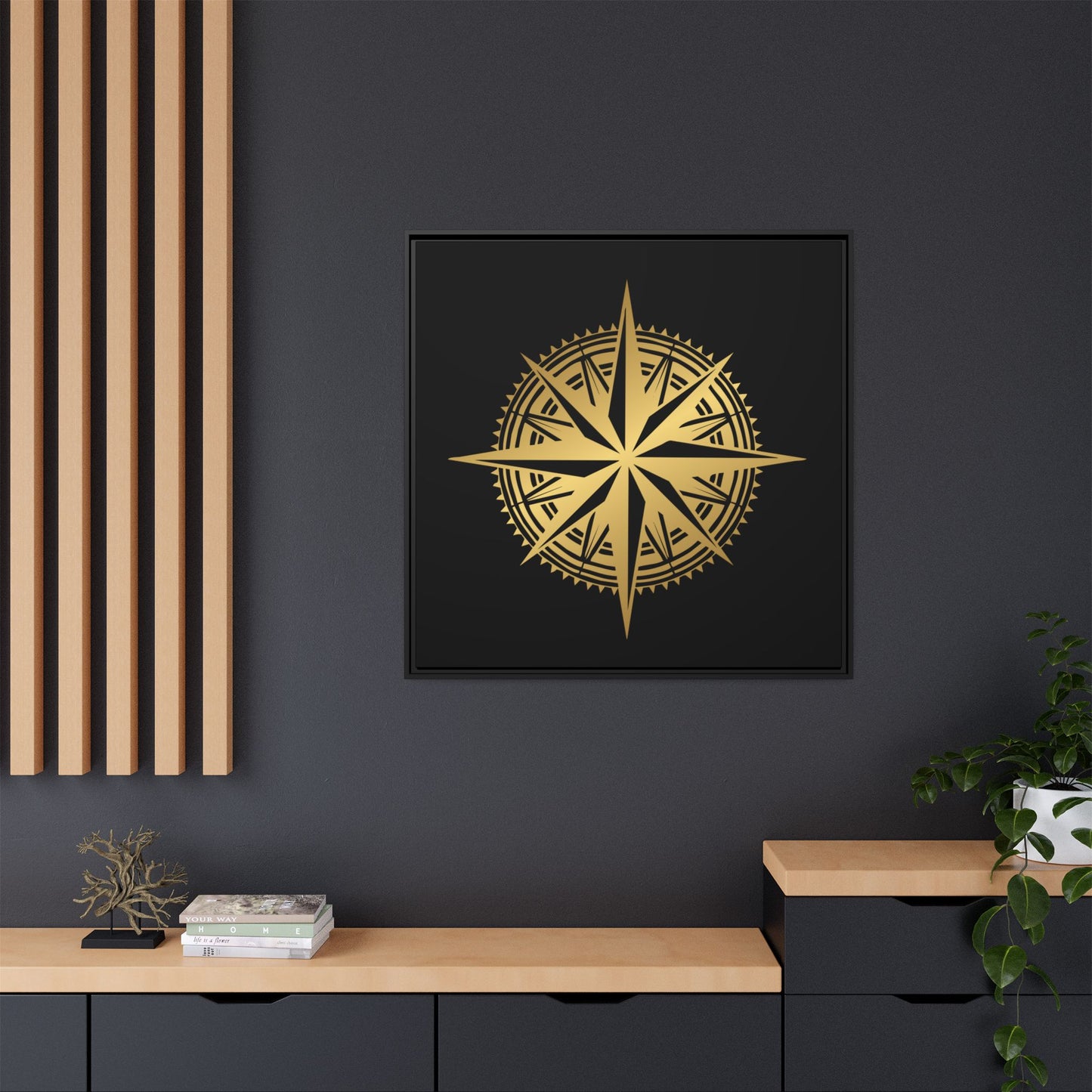 Matte Canvas, Framed (Multi-color)