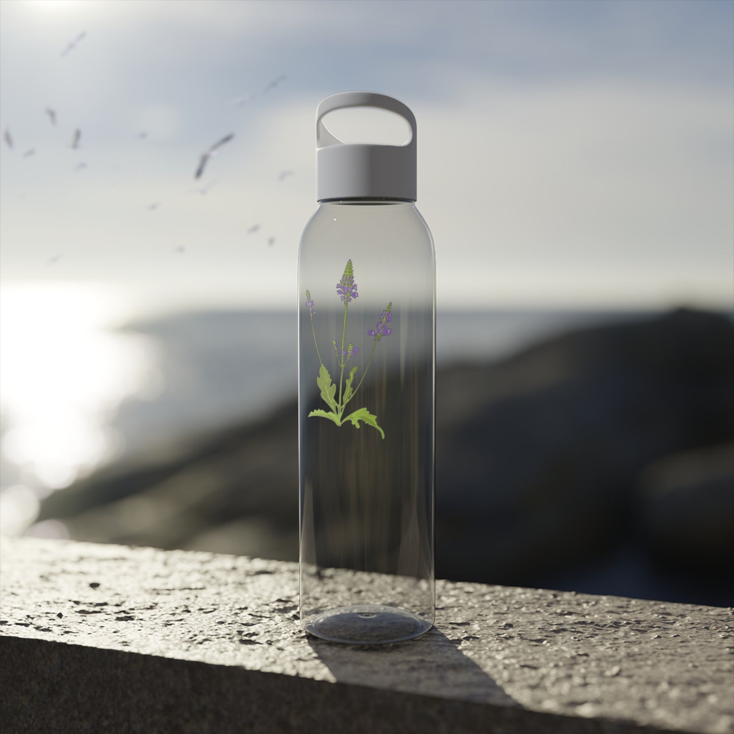 LAVENDEL LILA BLUMENBLÜTE • Wasserflasche Sky 650 ml