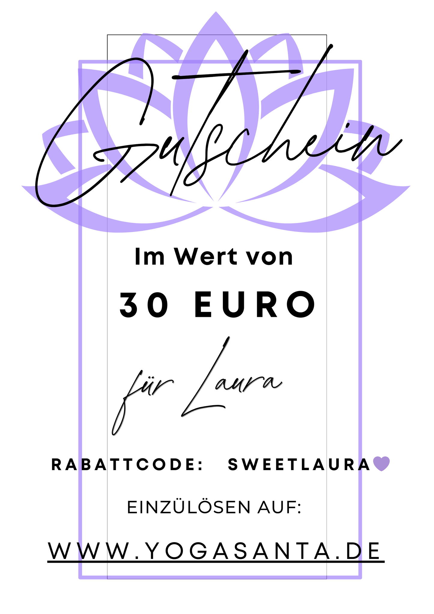 30 € GUTSCHEIN 🎁 ⬇DOWNLOAD DATEI ⬇🎁 ZUM SELBST AUSDRUCKEN
