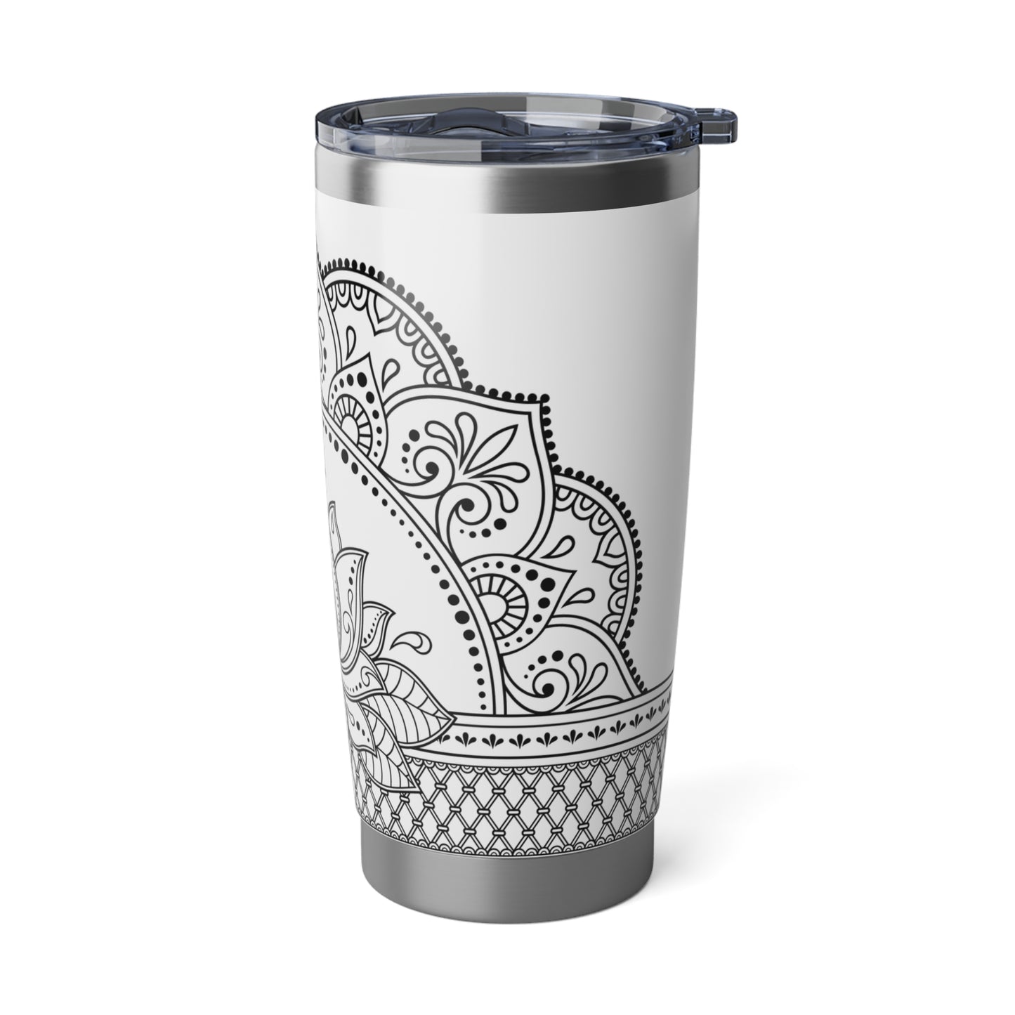 LOTUSBLÜTE ORNAMENT LOTUSBLUME • Thermo-Reisebecher XL • 590 ml • Tumbler Vagabond