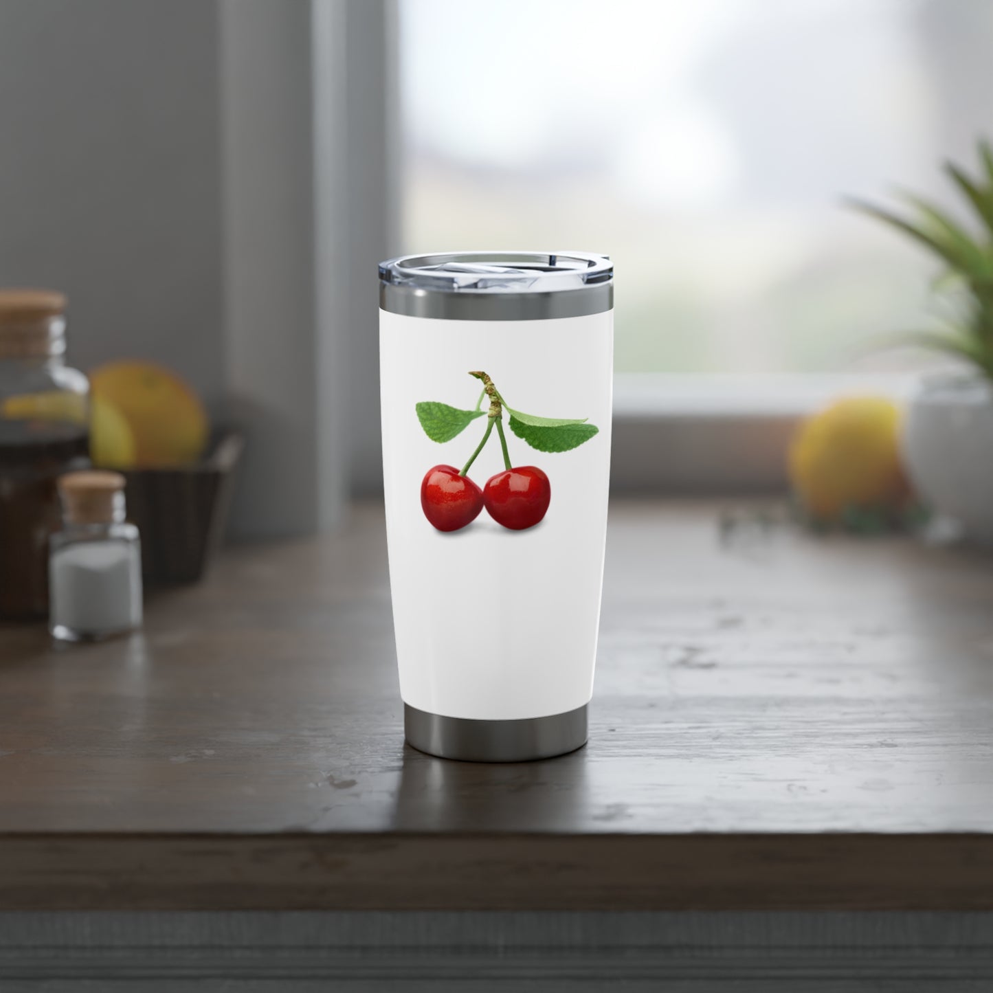 KIRSCHEN BILD NIEDLICH APPETITLICH • Thermo-Reisebecher XL • 590 ml • Tumbler Vagabond